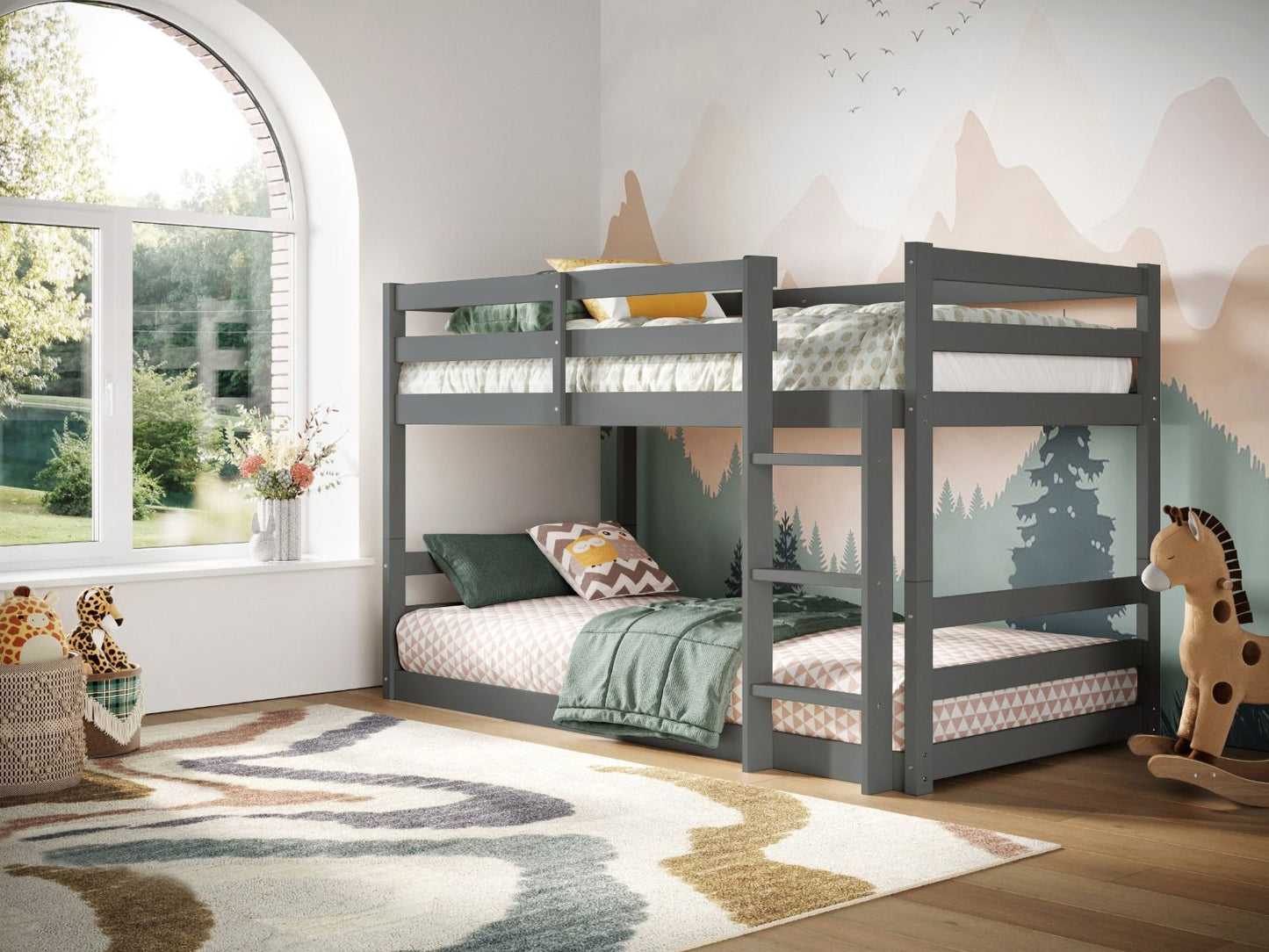 Shasha Low Wooden Bunk Bed