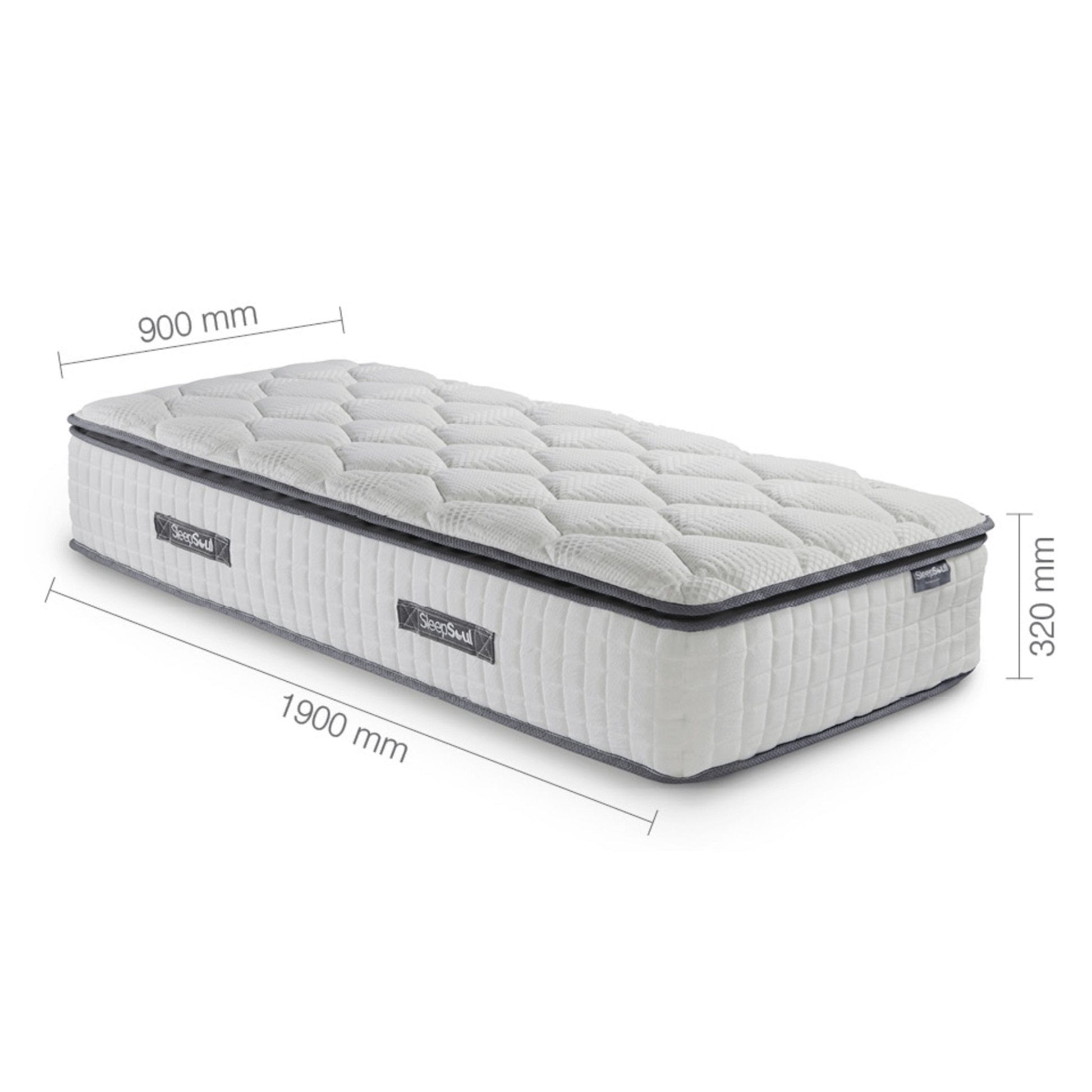 Sleepsoul Bliss 800 Pocket Memory Pillow Top Mattress (multiple sizes) - Millie & Jones