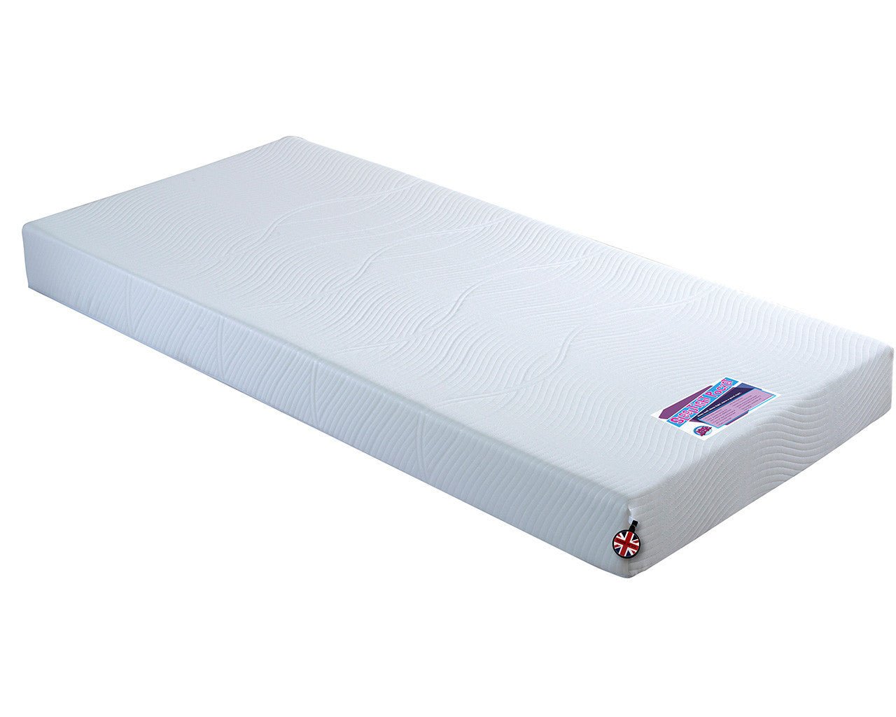 Sleeptight Pocket Mattress - Continental Double, antimicrobial treatment, high-density foam, 600 pocket springs, UK made.