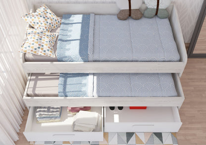 Terrassa Daybed with Storage Drawers and Pull Out Bed - Millie & Jones