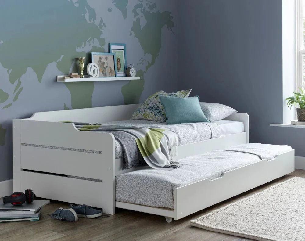 The Copella White Guest Bed With Trundle - Millie & Jones