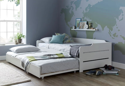 The Copella White Guest Bed With Trundle - Millie & Jones