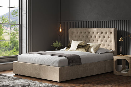 The Hampstead fabric Double ottoman bed - Millie & Jones