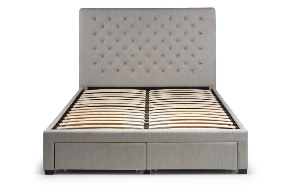 The Wilton Deep Button 4 Drawer Double Bed - Millie & Jones