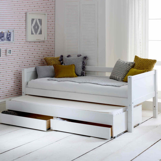 The Nordic Daybed with Trundle Pull & Drawers - Millie & Jones